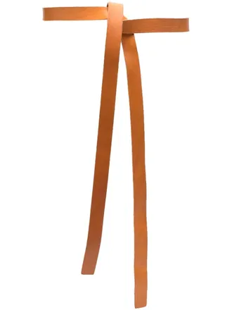 Forte_Forte knotted leather belt - Brown