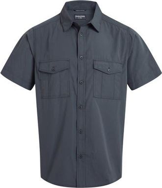 Craghoppers Kiwi Ii Short-sleeved Shirt in Dark Grey at Nordstrom, Size Xxx-Large