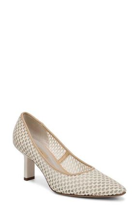 Franco Sarto Julissa Pointed Toe Pump in Off White Woven at Nordstrom, Size 6.5
