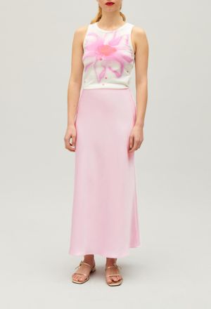 Claudie Pierlot Jupe longue satin&eacute;e