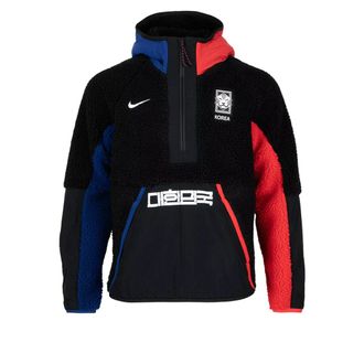 Nike South Korea NSW 1/2 Zip Winter Hoodie Asia Sizing Black Blue Red DN1088-010