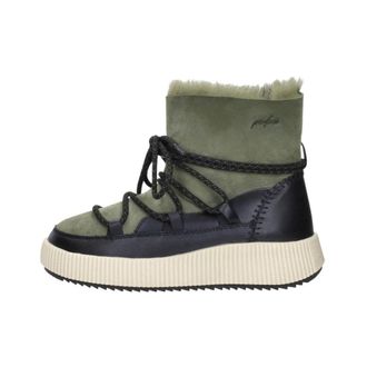 Palpa Schoenen, Dames, Groen, 40 EU, Enkellaarsjes Plat