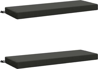 vidaXL Cojines Para Banco De 2 Piezas Soest 2 Uds. 100% Poli&eacute;ster Vidaxl