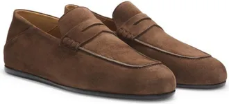 BOSS BY BECKHAM penny loafers in suede