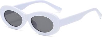 Generic Small Frame Mens Outdoor Sunglasses Vacation Womens Sports Sun Glasses(White)