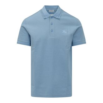 Burberry Polo Shirts, male, Blue, Size: 2XL Cotton Piqu&eacute; Polo Shirt