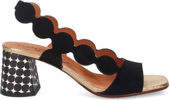 Chie Mihara Schoenen, Dames, Zwart, 36 EU, Suède, Suède Leren Hakken met Gesp