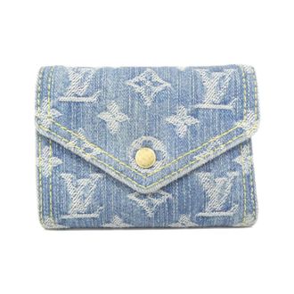 Louis Vuitton Blue Denim Wallet (Tri-Fold) (Pre-Owned)
