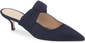Stuart Weitzman Solange 50 Kitten Heel Mule in Nice Blue at Nordstrom Rack, Size 6.5