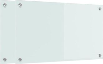 vidaXL Salpicadero De Cocina 2 Pcs 70 X 40 Cm Vidrio Templado Vidaxl