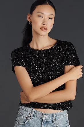 Maeve Sequin Tee