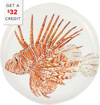 Vietri Vietri Reef Lionfish Round Platter With $32 Credit