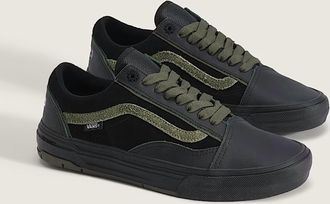 Vans Mens Skate Old Skool Wafflecup Shoes In Willow Green