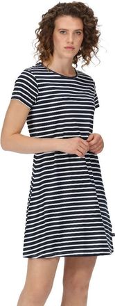 Regatta Womens/Ladies Balia Stripe Swing Dress (10 UK) (Navy/White)