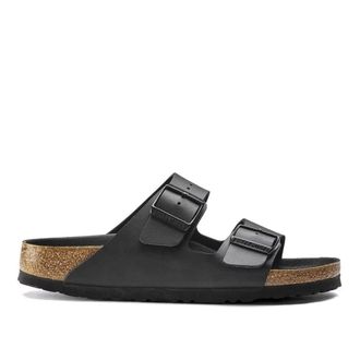 Birkenstock Sliders, male, Black, Size: 8 US Arizona Birko-Flor