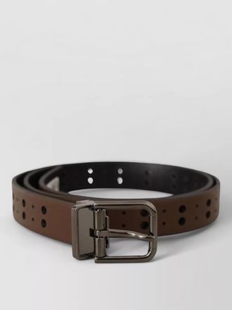 Dolce & Gabbana leather perforated belt