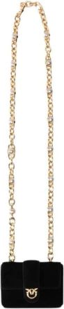 Pinko Pocket Necklace Suede - Bags - Mujer - Negro - ONE SIZE
