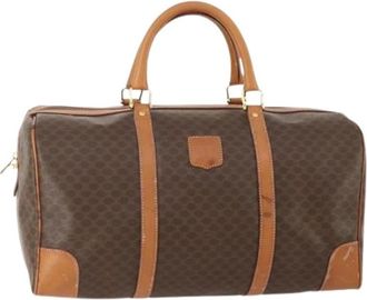 Celine Pre-owned Vintage Boston Tas - Dames - Vintage Weekendtas - Bruin - ONE Size - Leer - Vintage