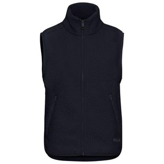 Jack Wolfskin High Curl Vest Fleecegilet f&uuml;r Damen | schwarz