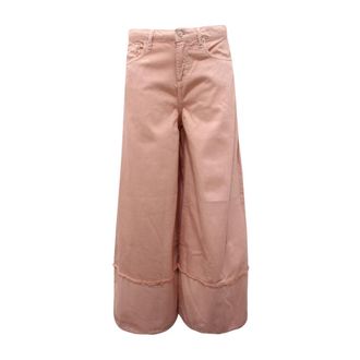 Roy Rogers Great Turn Denim Jeans - Dames - Wijde Broeken - Roze - W27 - Denim - Broeken