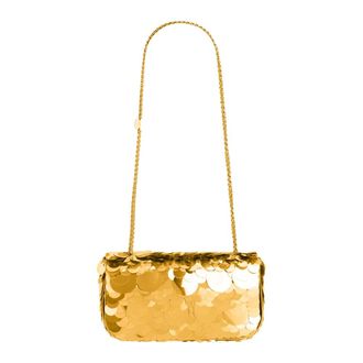 Paco Rabanne Bolso Hombro Mini Baguette Chispeante - Bags - Mujer - Amarillo - ONE SIZE