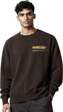 AMBUSH Brown Logo Crew Neck Sweatshirt