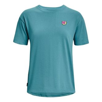 Under Armour (WMNS) Under Armour Heavyweight Graphic T-shirt Teal 1376743-433