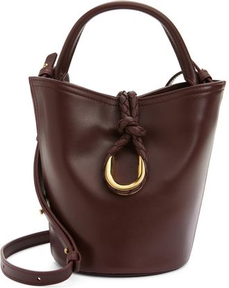 Bottega Veneta Mini Liberta Leather Bucket Bag in 2129 Madder Brown-M B at Nordstrom