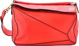 Loewe Puzzle Bag Leather Medium shoulder bag - Rood