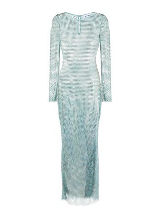 Self Portrait Fishnet maxi dress