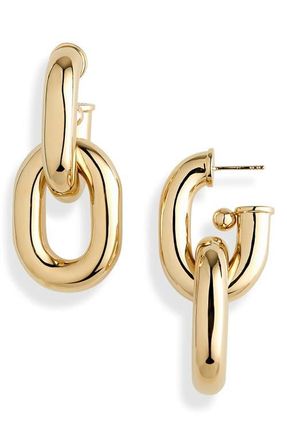 Paco Rabanne XL Link Drop Earrings in P710 Gold at Nordstrom