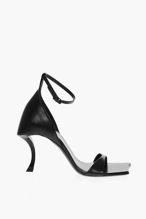 Balenciaga Leather Sandals HUORG With Square Toe 11 Cm Balenciaga