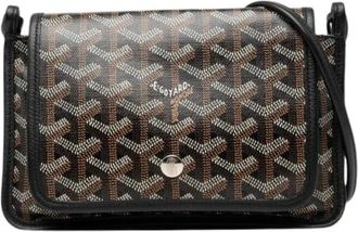 Goyard Pre-owned Plumet PVC Shoulder Bag - Dames - Vintage Schoudertas - Bruin - ONE Size - Leer - Vintage