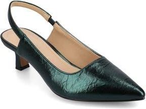 Journee Collection Paulina Slingback Pump in Pine at Nordstrom Rack, Size 6.5