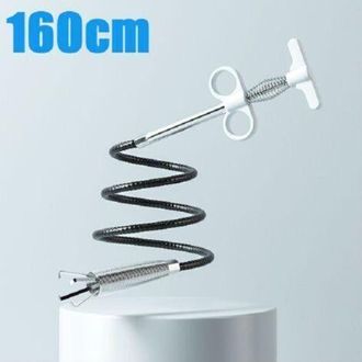 OEM Tubo De Desag&uuml;e Blanco Con Forma De Serpiente, 160 Cm, Gotero De Resorte De Cuatro Garras, Herramienta De Desatasco, Para Cocina, Ba&ntilde;o Y Desag&uuml;e De Fr
