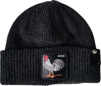 Goorin Brothers The Classic Rooster Beanie - Dames - Hoeden - Zwart - ONE Size - Accessoires