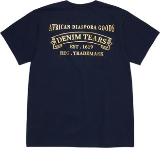 Denim Tears ADG Banner T-Shirt Navy SS26TSS15732825