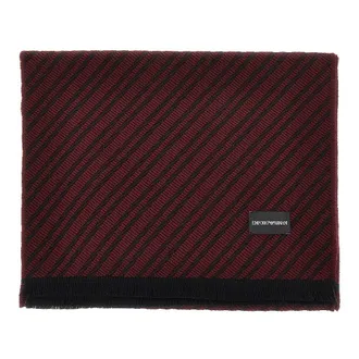 Emporio Armani Jacquard wool scarf Man One Size