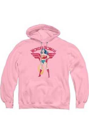 Gildan Justice League of America Wonder Woman Sparkle Adult Pull Over Hoodie / Hooded Sweatshirt