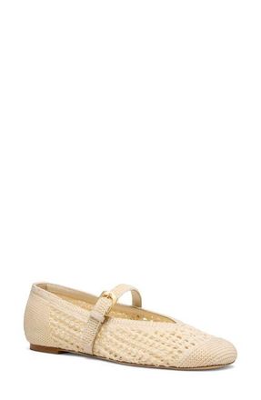 Stuart Weitzman Leora Mary Jane Flat in Chalk at Nordstrom, Size 6.5