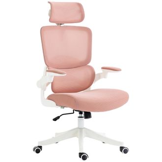 Vinsetto Vinsetto - Silla De Oficina De Malla Giratoria Silla De Escritorio Basculante Con Respaldo Alto Reposacabezas Reposabrazos Y Soporte Lumbar 62x58x120-