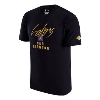 Nike Jordan Air Jordan Los Angeles Lakers Courtside Statement Edition NBA Max90 T-Shirt Asia Sizing Black FN1070-010