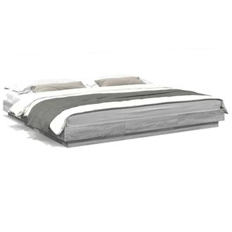 Berkfield Home Bed Frame without Mattress Grey Sonoma 200x200 cm