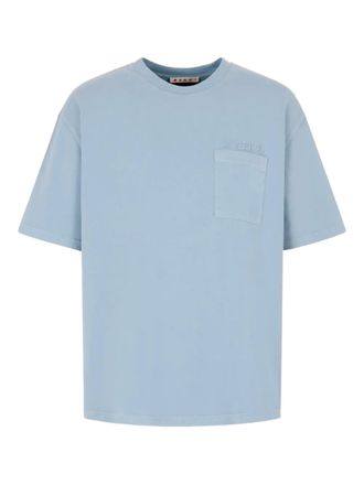 Marni chest-pocket short-sleeves T-shirt - Blue