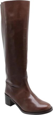 Catwalk Kiten Over-knee Laarzen - Dames - Laarzen met Hak - Bruin - 39 EU - Schoenen