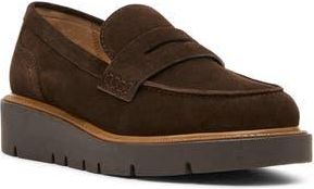 Blondo Maddee Waterproof Loafer in Java Suede at Nordstrom Rack, Size 6.5