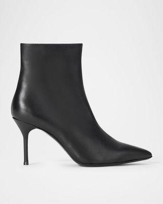 Staud Sebastian Leather Ankle Booties