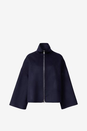 Fabiana Filippi Kurzer Mantel mit Stehkragen aus Schurwolle