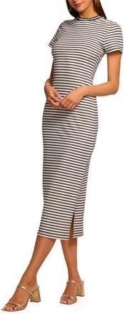 Ramy Brook Skye Pattern Knit Midi Dress in Spring Navy Pucker at Nordstrom Rack, Size X-Small