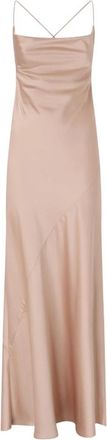 Pinko Farro Dress - Dames - Avondkleed - Roze - M - Satijn - Kleedjes